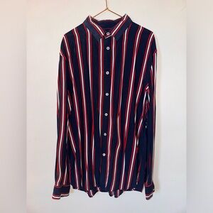 Celio* Pausa Navy Striped Lightweight Shirt
